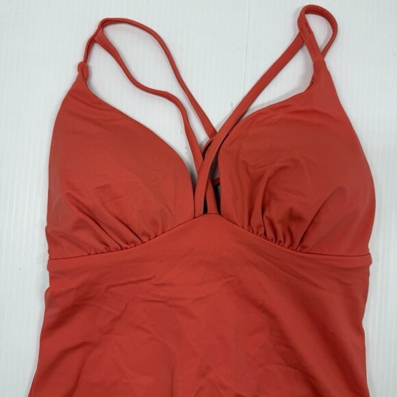 swimsuits for all one piece orange coverage beachy pool size 4 ashley graham - Picture 2 of 8